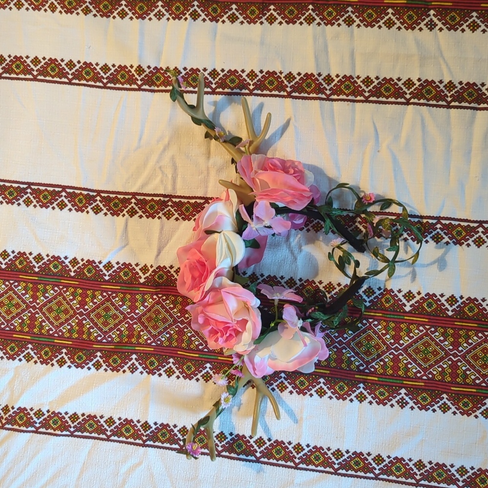 🌸💐Antler Floral Headband